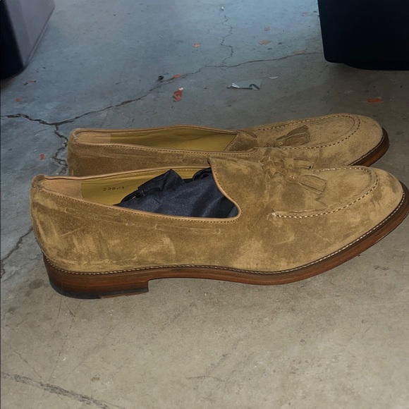 Men\'s Tan Suede Loafers main image 2